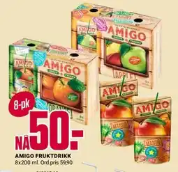 Europris AMIGO FRUKTDRIKK tilbud
