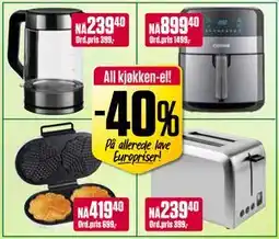 Europris All kjøkken-el! tilbud