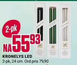 Europris KRONELYS LED tilbud