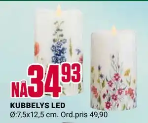 Europris KUBBELYS LED tilbud