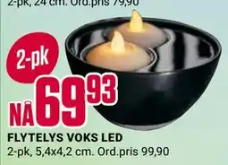 Europris FLYTELYS VOKS LED tilbud