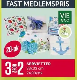 Europris Servietter tilbud