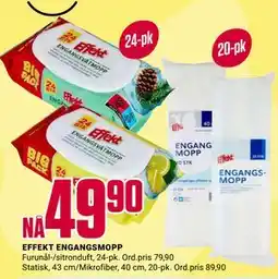 Europris EFFEKT ENGANGSMOPP tilbud