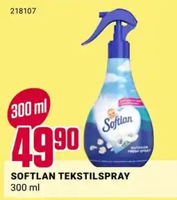 Europris SOFTLAN TEKSTILSPRAY tilbud