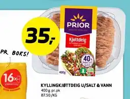 Bunnpris KYLLINGKJØTTDEIG U/SALT & VANN tilbud