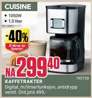 Europris KAFFETRAKTER tilbud