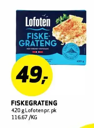 Bunnpris FISKEGRATENG tilbud