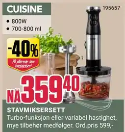 Europris STAVMIKSERSETT tilbud