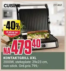 Europris KONTAKTGRILL XXL tilbud