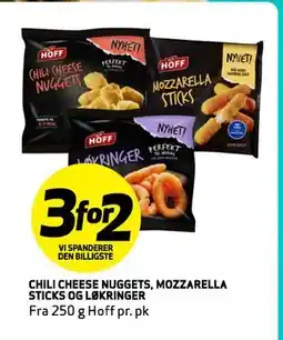 Bunnpris CHILI CHEESE NUGGETS, MOZZARELLA STICKS OG LØKRINGER tilbud