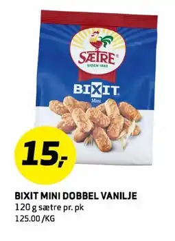 Bunnpris BIXIT MINI DOBBEL VANILJE tilbud