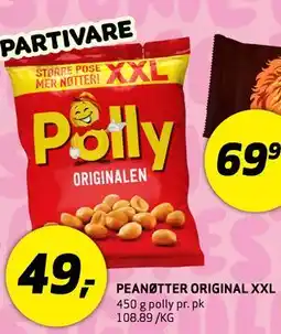 Bunnpris PEANØTTER ORIGINAL XXL tilbud