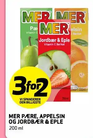 Bunnpris MER PÆRE, APPELSIN OG JORDBÆR & EPLE tilbud