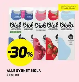 Bunnpris ALLE SYRNET BIOLA tilbud