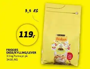 Bunnpris FRISKIES OKSE/KYLLING/LEVER tilbud