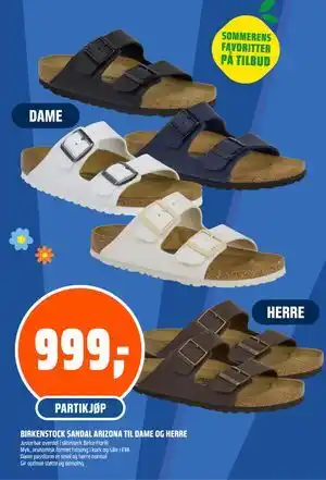 Coop Obs BIRKENSTOCK SANDAL ARIZONA TIL DAME OG HERRE tilbud