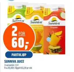 Coop Obs SUNNIVA JUICE tilbud