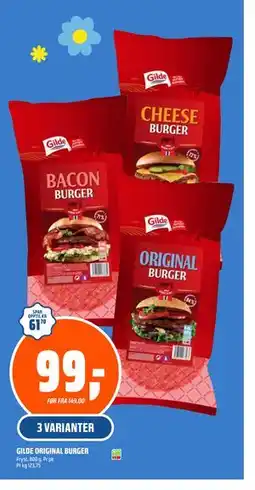 Coop Obs GILDE ORIGINAL BURGER tilbud
