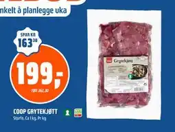 Coop Obs COOP GRYTEKJØTT tilbud