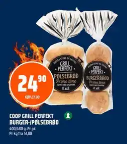 Coop Obs COOP GRILL PERFEKT BURGER-/PØLSEBRØD tilbud