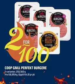 Coop Obs COOP GRILL PERFEKT BURGERE tilbud