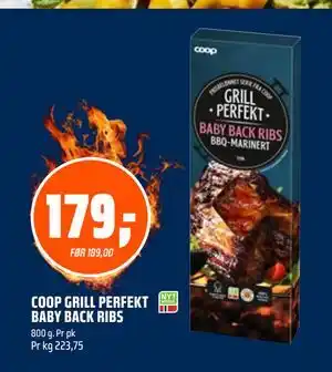 Coop Obs COOP GRILL PERFEKT BABY BACK RIBS tilbud