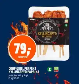 Coop Obs COOP GRILL PERFEKT KYLLINGSPYD PAPRIKA tilbud