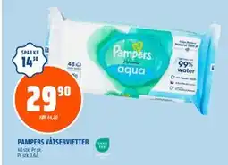 Coop Obs PAMPERS VÅTSERVIETTER tilbud