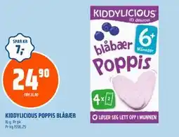 Coop Obs KIDDYLICIOUS POPPIS BLÅBÆR tilbud