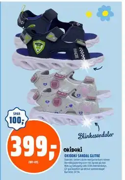 Coop Obs OKIDOKI SANDAL GLITRE tilbud