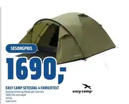 Coop Obs EASY CAMP SETESDAL 4 FAMILIETELT tilbud
