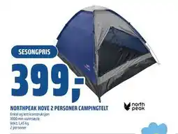 Coop Obs NORTHPEAK HOVE 2 PERSONER CAMPINGTELT tilbud