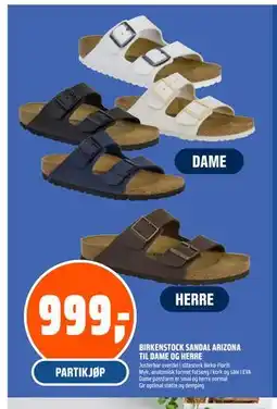 Coop Obs BIRKENSTOCK SANDAL ARIZONA TIL DAME OG HERRE tilbud