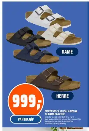 Coop Obs BIRKENSTOCK SANDAL ARIZONA TIL DAME OG HERRE tilbud