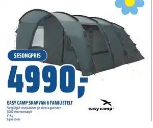 Coop Obs EASY CAMP SKARVAN 6 FAMILIETELT tilbud