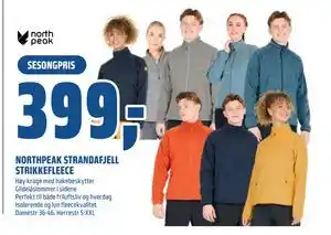 Coop Obs NORTHPEAK STRANDAFJELL STRIKKEFLEECE tilbud