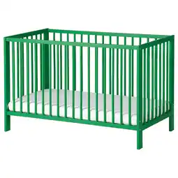 IKEA Gulliver Sprinkelseng, grønn, 60x120 cm tilbud