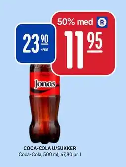 Rema 1000 COCA-COLA U/SUKKER tilbud