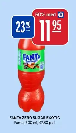 Rema 1000 FANTA ZERO SUGAR EXOTIC tilbud