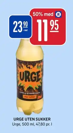 Rema 1000 URGE UTEN SUKKER tilbud