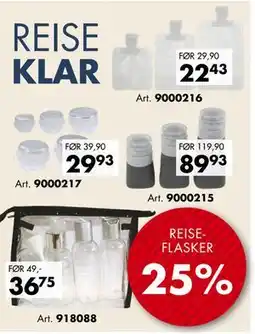 Sparkjøp REISEFLASKER tilbud
