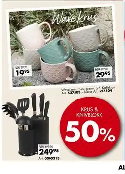 Sparkjøp KRUS & KNIVBLOKK tilbud