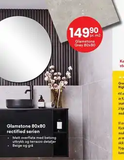 Right Price Tiles Glamstone 80x80 rectified serien tilbud