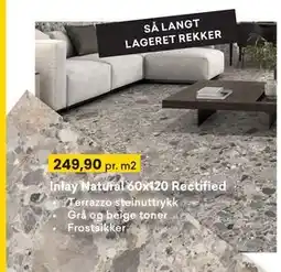 Right Price Tiles Inlay Natural 60x120 Rectified tilbud