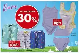 Sparkjøp ALT BADETØY tilbud