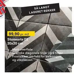 Right Price Tiles Stonearts 02 20x20 cm tilbud