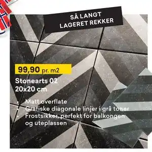 Right Price Tiles Stonearts 02 20x20 cm tilbud