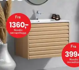 Right Price Tiles Nordic servanttopp tilbud
