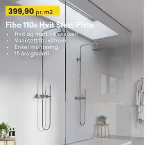 Right Price Tiles Fibo 110s Hvit Slett Plate tilbud