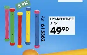 Sparkjøp DYKKEPINNER 5 PK tilbud